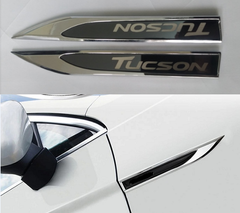 Хромовані накладки на кузов Hyundai Tucson (15-20 р.в.)