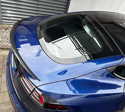 Спойлер на Tesla Model S стиль S черный глянцевый ABS-пластик