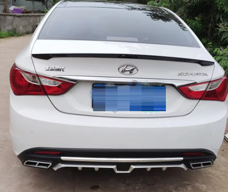 Спойлер багажника Hyundai Sonata YF черный глянцевый ABS-пластик (10-14 г.в.)