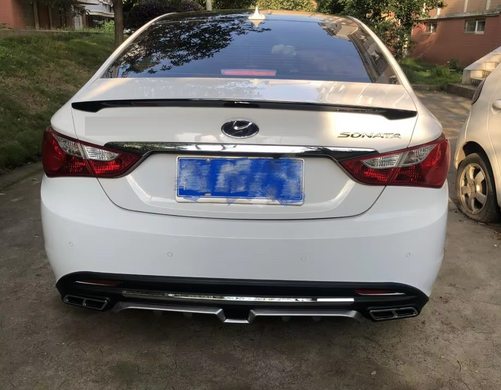 Спойлер багажника Hyundai Sonata YF черный глянцевый ABS-пластик (10-14 г.в.)