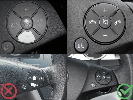 Комплект кнопок для руля Mercedes W204 X204 W212 W207