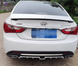 Спойлер багажника Hyundai Sonata YF черный глянцевый ABS-пластик (10-14 г.в.)