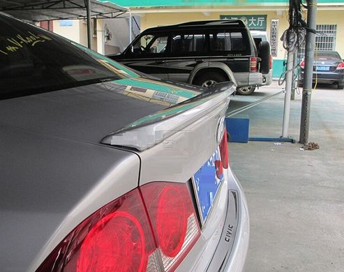 Спойлер на Honda Civic 4D чорний глянсовий ABS-пластик (06-12 р.в.)