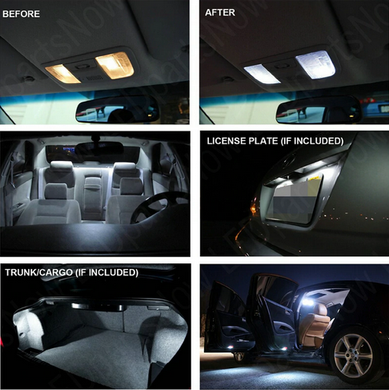 Світлодіодні лампи салону автомобіля BMW X5 E70
