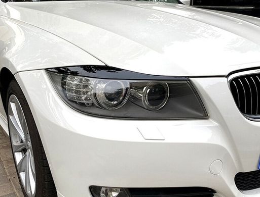 Реснички на BMW 3 E90/E91 черный глянец ABS-пластик