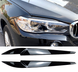 Реснички на BMW X5 F15 / X6 F16 черный глянец АБС