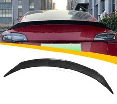 Спойлер Tesla Model 3 стиль Atomic черный глянцевый ABS-пластик