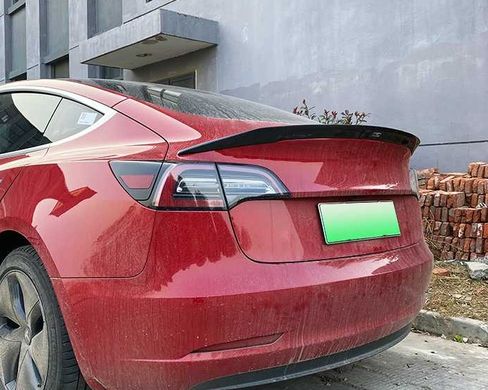 Спойлер Tesla Model 3 стиль Atomic чорний глянсовий ABS-пластик