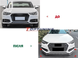 Накладка переднього S-Line бампера Audi A4 B9 (17-19 р.в.) чорний глянець