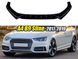 Накладка переднього S-Line бампера Audi A4 B9 (17-19 р.в.) чорний глянець