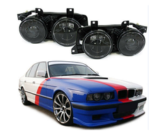 Оптика передняя, фары BMW E32 / E34 стиль Hella Black