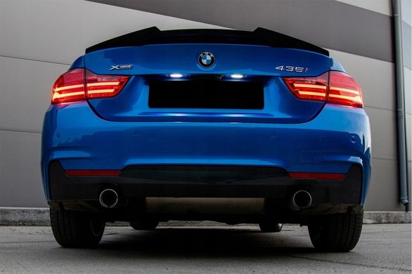 Спойлер на BMW 4 F36 стиль M4 черный глянцевый ABS-пластик