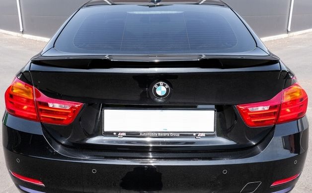 Спойлер на BMW 4 F36 стиль M4 черный глянцевый ABS-пластик