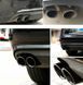 Наконечники глушителя Audi A1 A3 A4 Q5 / VW Bora Polo Passat B7 CC Golf 6 7 Tiguan черные 7.5 см