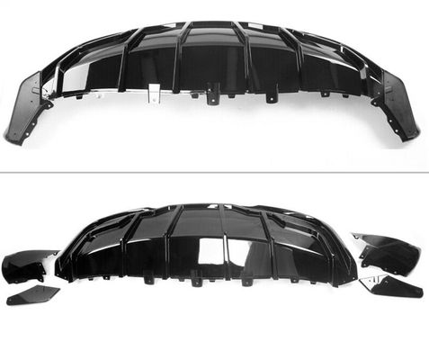 Накладка заднего бампера Tesla Model Y черный глянец (2020-...)