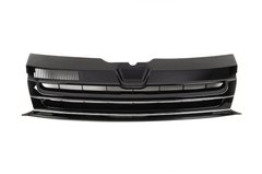 Решетка радиатора без значка Volkswagen T5 черная ABS-пластик (10-15 г.в.)
