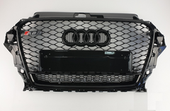 Решетка радиатора Audi A3 8V стиль RS3 + квадро (12-16 г.в.)