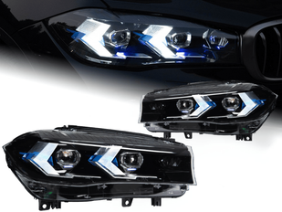 Оптика передня, фари BMW X5 F15 / X6 F16 LED з лінзою