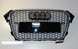 Решетка радиатора Ауди A4 B8 стиль RS4, черная+хром (12-15 г.в.)