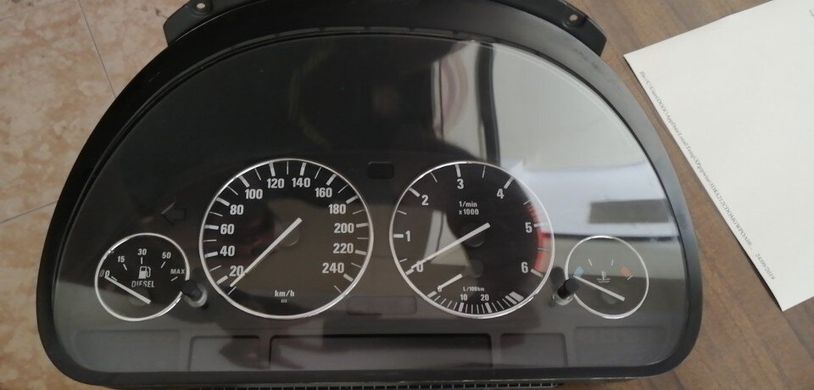 Кольца в щиток приборов BMW X5 Е53