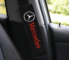 Накладки (чехлы) для ремня безопасности логотип Mercedes