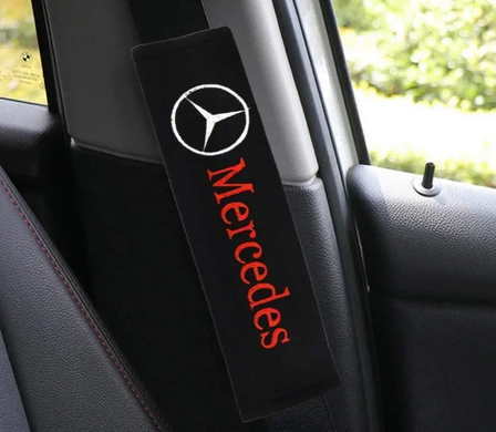 Накладки (чохли) для ременя безпеки логотип Mercedes