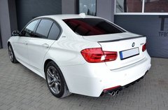 Спойлер BMW F10 стиль М-performance черный глянцевый (ABS-пластик)