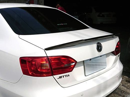Спойлер на Volkswagen Jetta 6 стиль М4 чорний глянсовий ABS-пластик