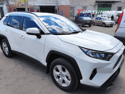 Рейлинги на крышу Toyota RAV4 (2019-2023) черные