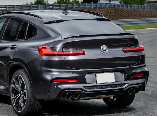 Спойлер BMW X4 G02 стиль M4 черный глянцевый ABS-пластик