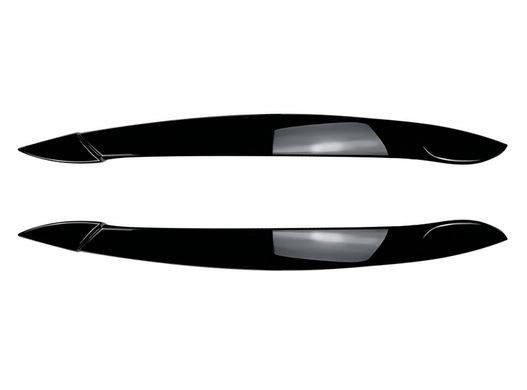 Накладки на фары, реснички BMW X5 E70 черный глянец ABS-пластик