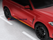Накладки (диффузоры) порогов BMW X6 F16 (2014-2019) черный глянец