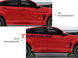 Накладки (диффузоры) порогов BMW X6 F16 (2014-2019) черный глянец