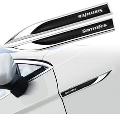 Хромированные накладки на кузов Hyundai Santa Fe (13-18 г.в.)