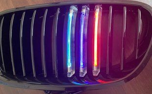 Решітка радіатора, ніздрі для BMW F10 з Led підсвічуванням