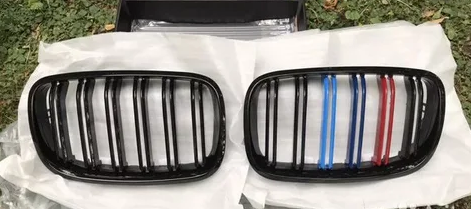 Решітка радіатора BMW X5 Е70, X6 E71 м стиль, триколор