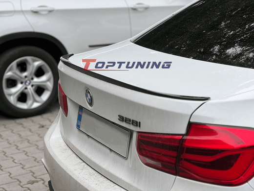 Спойлер BMW F30 стиль M3 черный глянцевый (ABS-пластик)