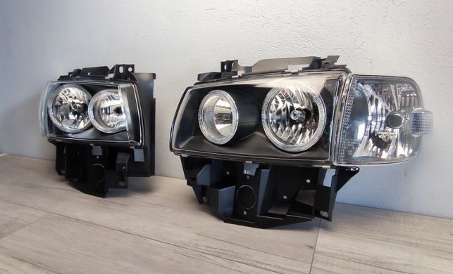 Оптика передняя, фары VW T4 Angel Eyes (96-03 г.в.)