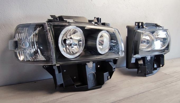 Оптика передняя, фары VW T4 Angel Eyes (96-03 г.в.)