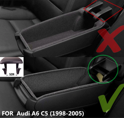 Кришка підлокітника центральної консолі Audi A6 C5