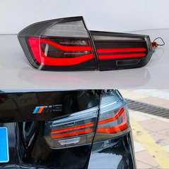 Оптика задняя, фонари BMW F30 в стиле LCI дымчатые (11-18 г.в.)
