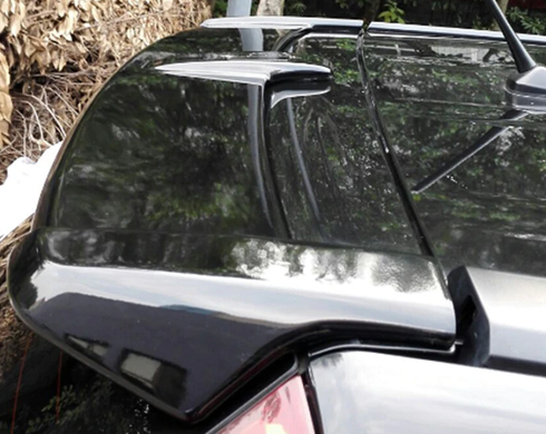 Спойлер на Honda CR-V черный глянцевый ABS-пластик (2006-2012)