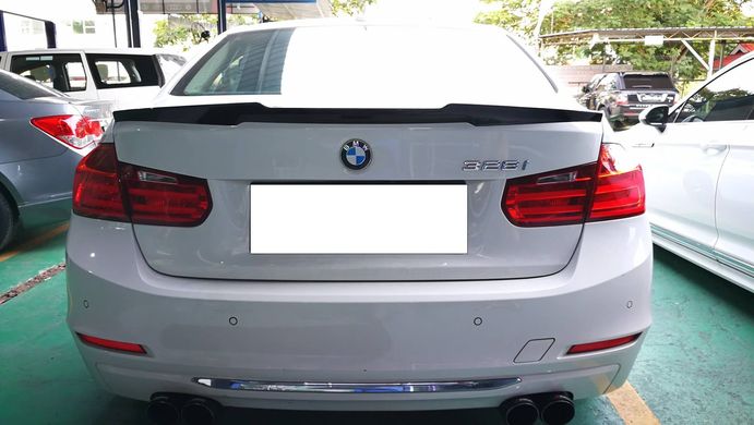 Спойлер багажника BMW F30 стиль M4 черный глянцевый (ABS-пластик)