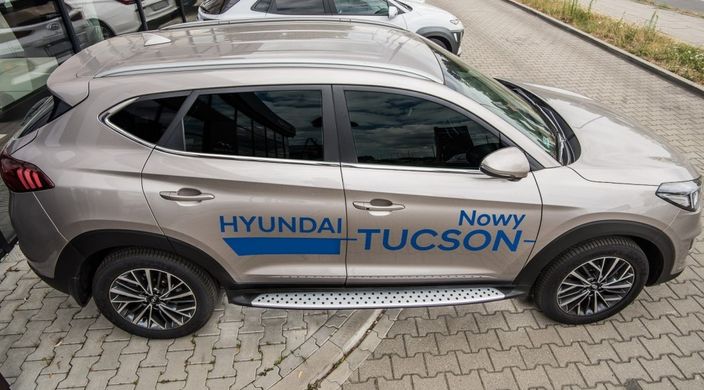 Пороги, підніжки бічні Hyundai Tucson 3 (2015-...)