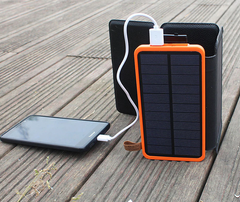 Портативное складное зарядное устройство (павербанк) с солнечной панелью
