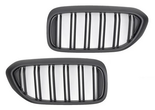 Решітка радіатора (ніздрі) BMW G30 / G31 стиль M чорна матовая (17-20 р.в.)