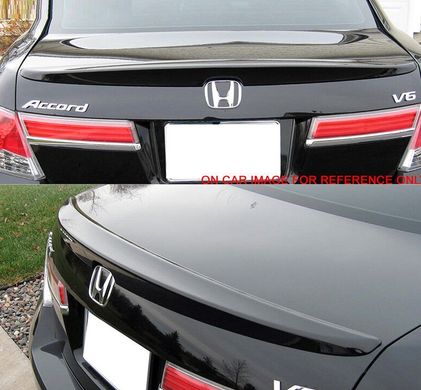 Спойлер на Honda Accord 8 USA черный глянцевый ABS-пластик (2007-2012)