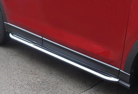 Пороги, підніжки бічні Mazda CX-5 II стиль OEM (2017-...)