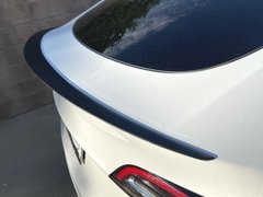 Спойлер багажника Tesla Model Y стиль S черный глянцевый (2020-...)