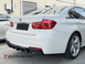 Накладка на задній бампер BMW F30 під дві одинарні вихлопні труби (2013-2019)